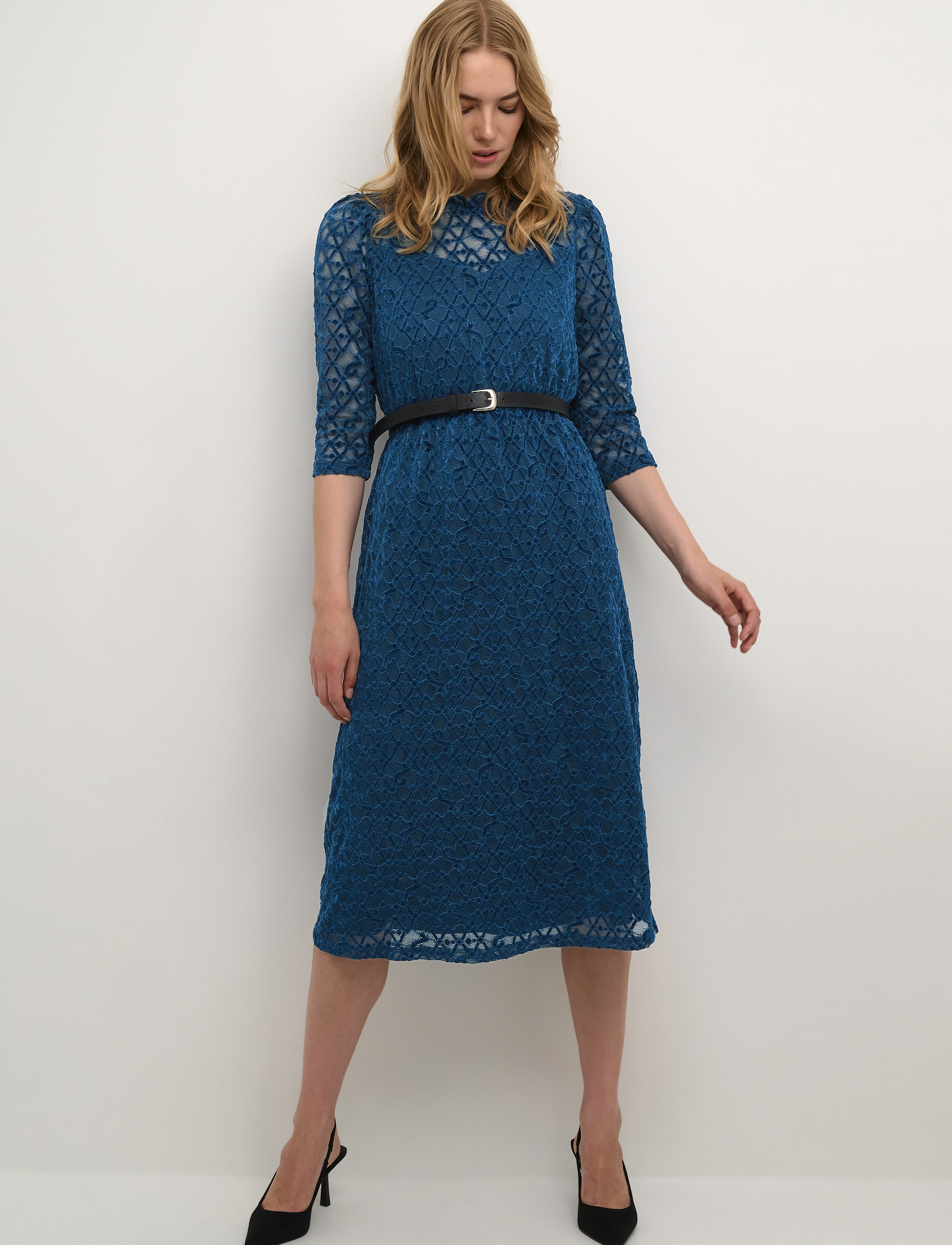Cream - CRGila Lace Dress - Zally Fit - spitzenkleider - gibraltar sea - 3
