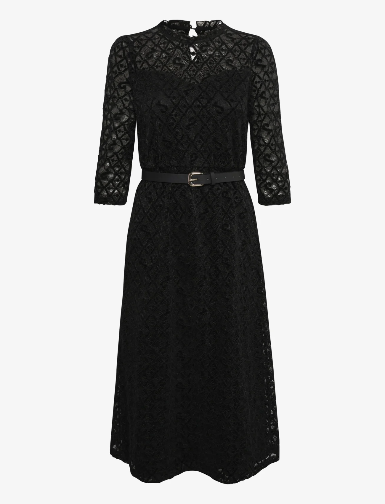 Cream - CRGila Lace Dress - Zally Fit - nėriniuotos suknelės - pitch black - 0
