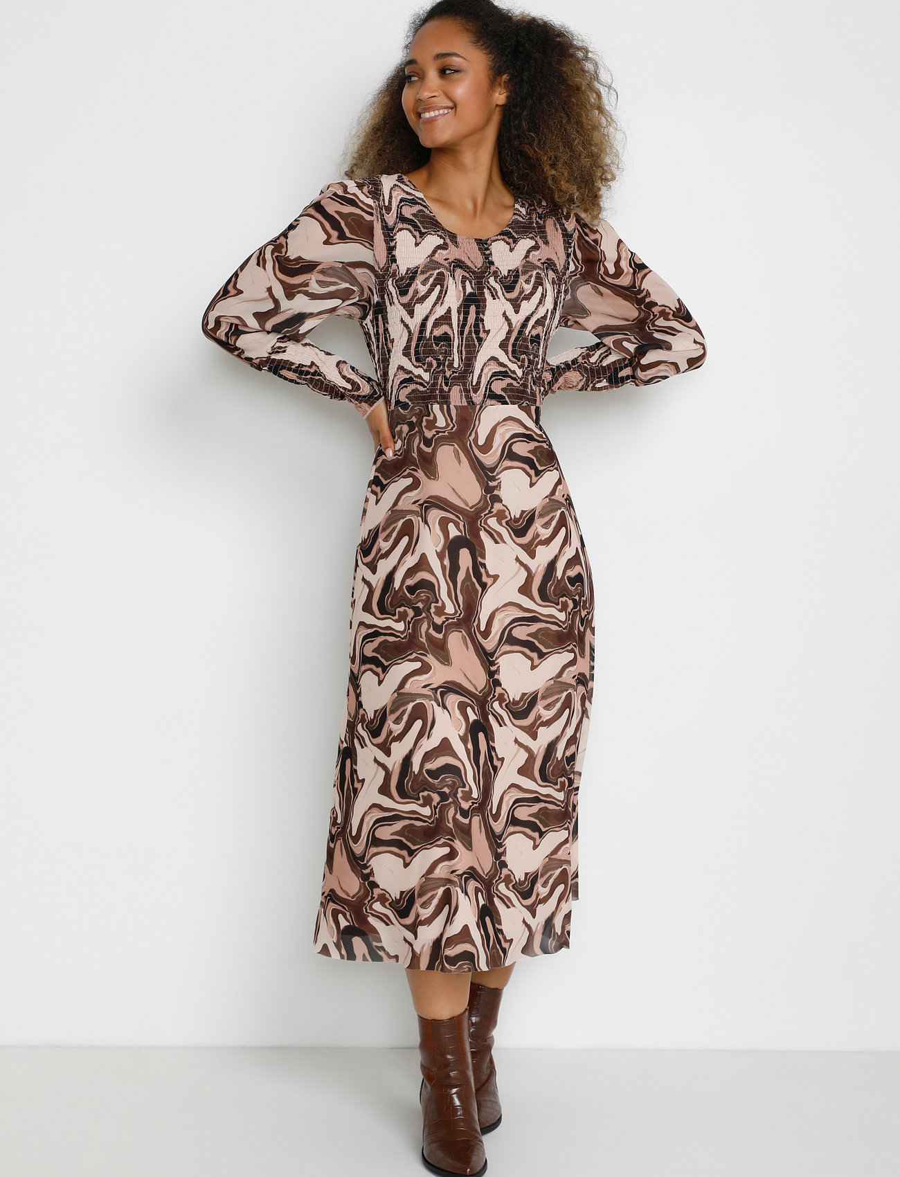 Cream - CRUrana Dress - Zally Fit - marble nature - 3