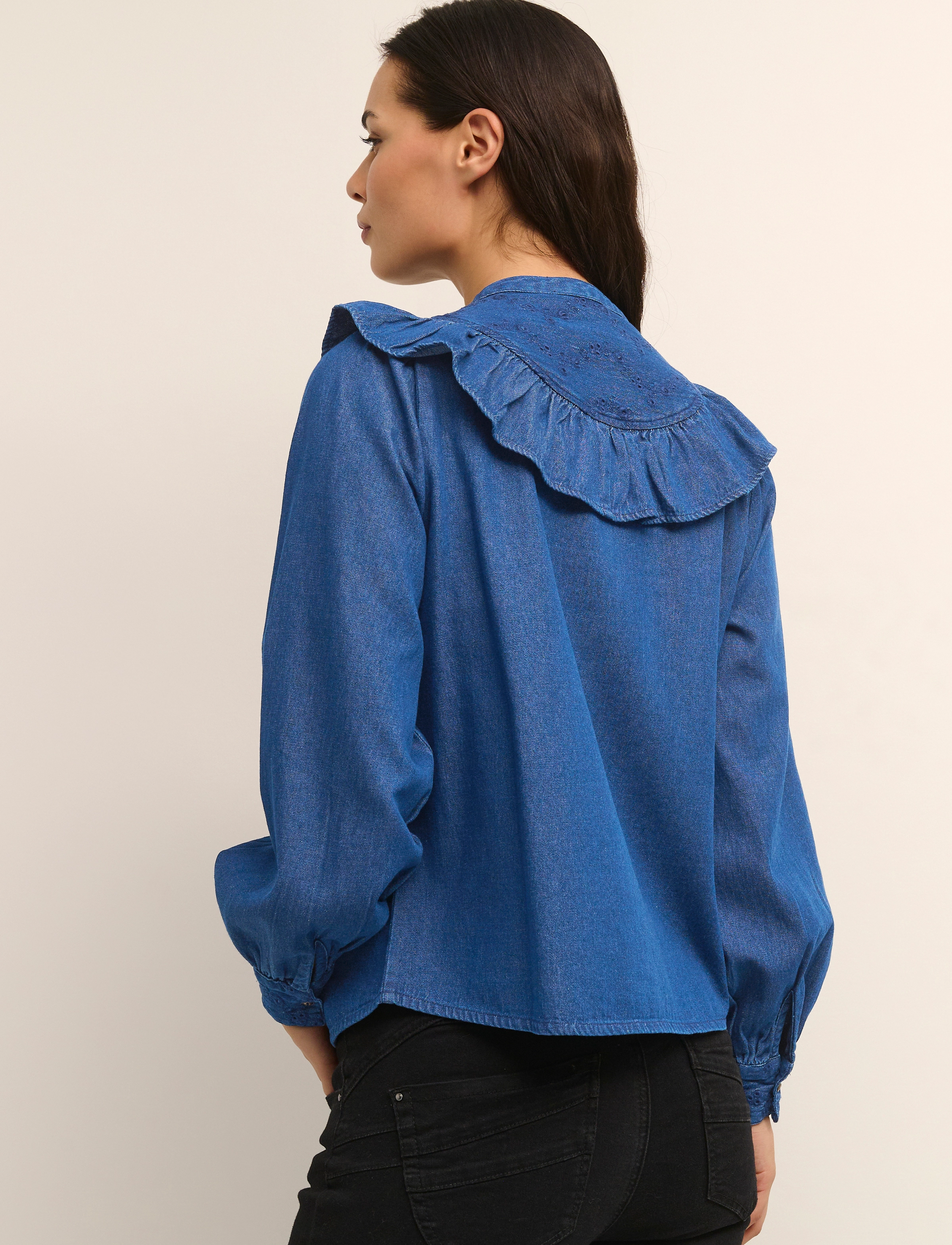 Cream - CRMorana Denim Blouse - dark blue denim - 4