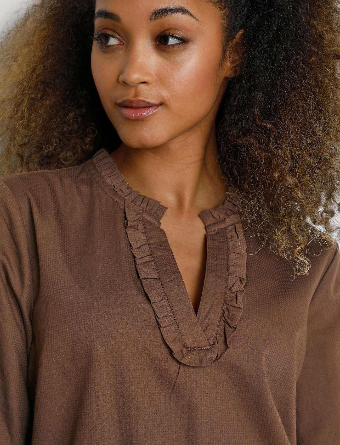 Cream - CRMirna Tunic - chicory coffee - 5