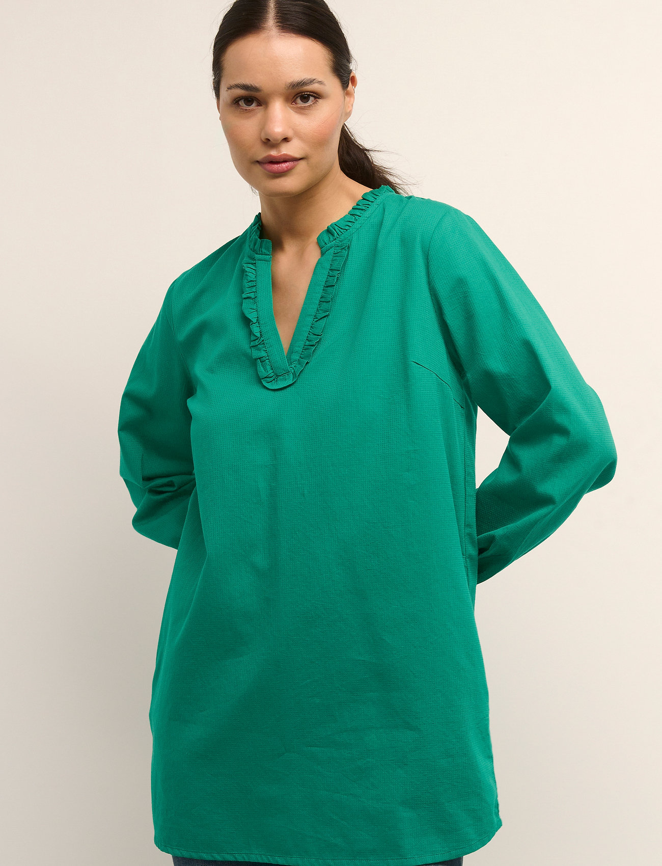 Cream - CRMirna Tunic - ultramarine green - 0