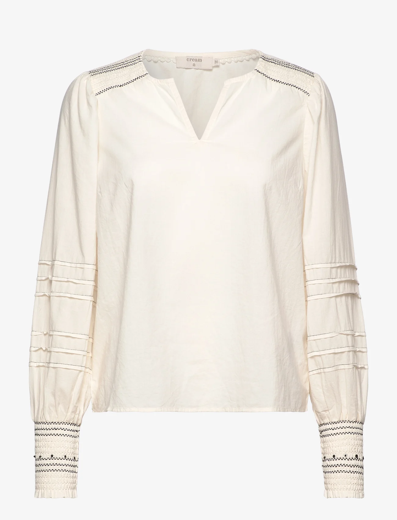 Cream - CRPaulo Blouse - long-sleeved blouses - eggnog - 0