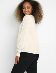 Cream - CRPaulo Blouse - long-sleeved blouses - eggnog - 4