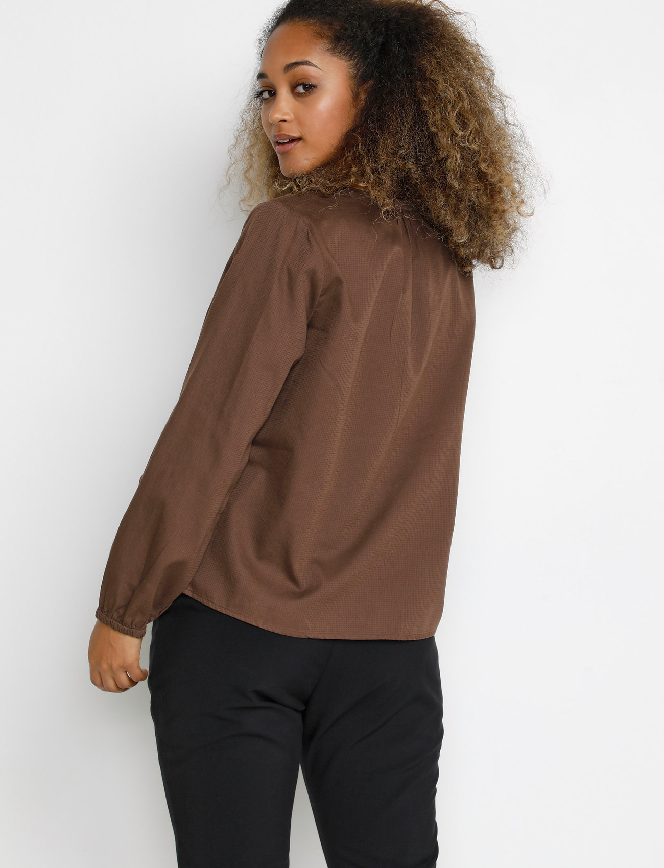 Cream - CRMirna Blouse - chicory coffee - 4