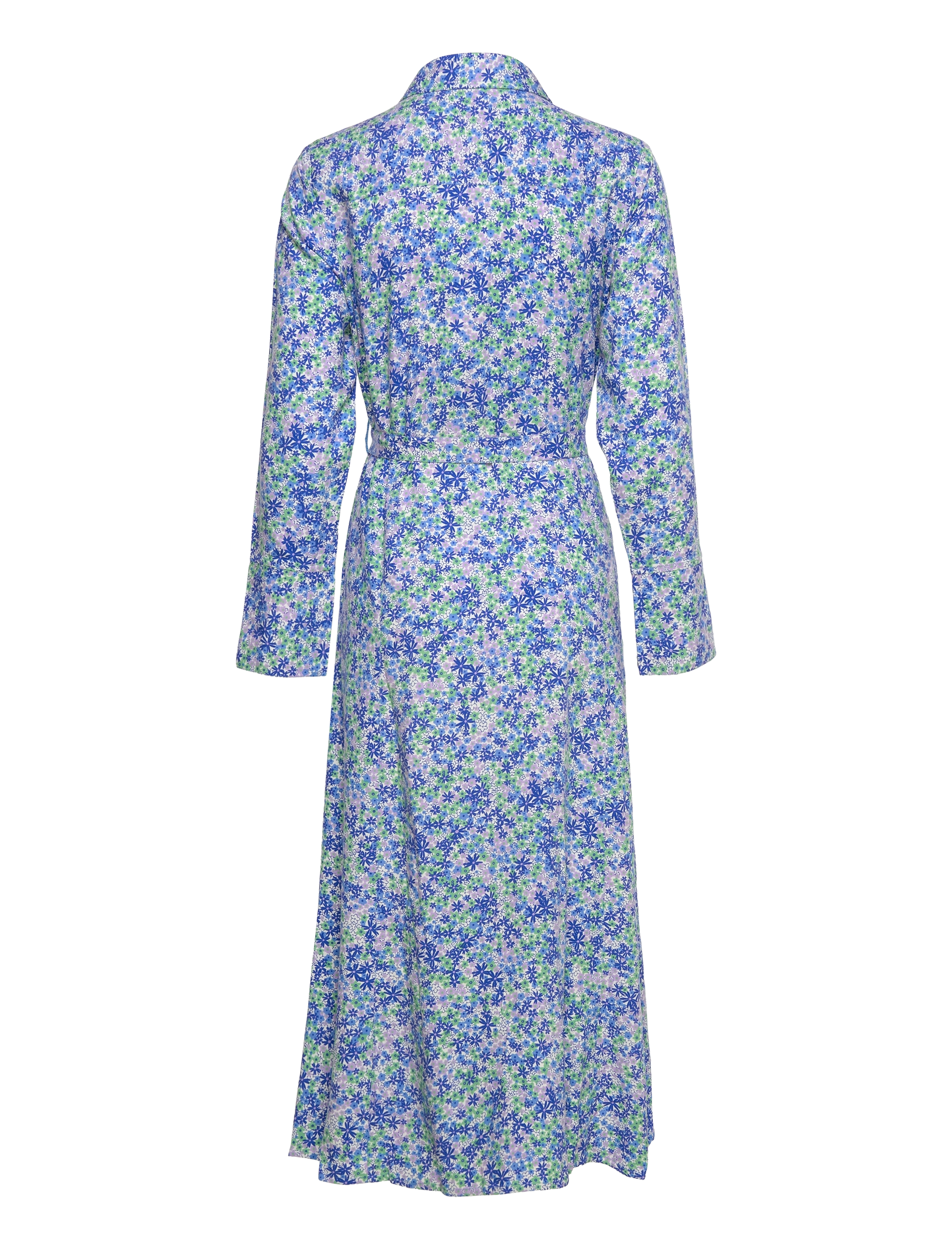 Cream - CRVimma Shirt Dress - Zally Fit - blue ditsy flower - 1