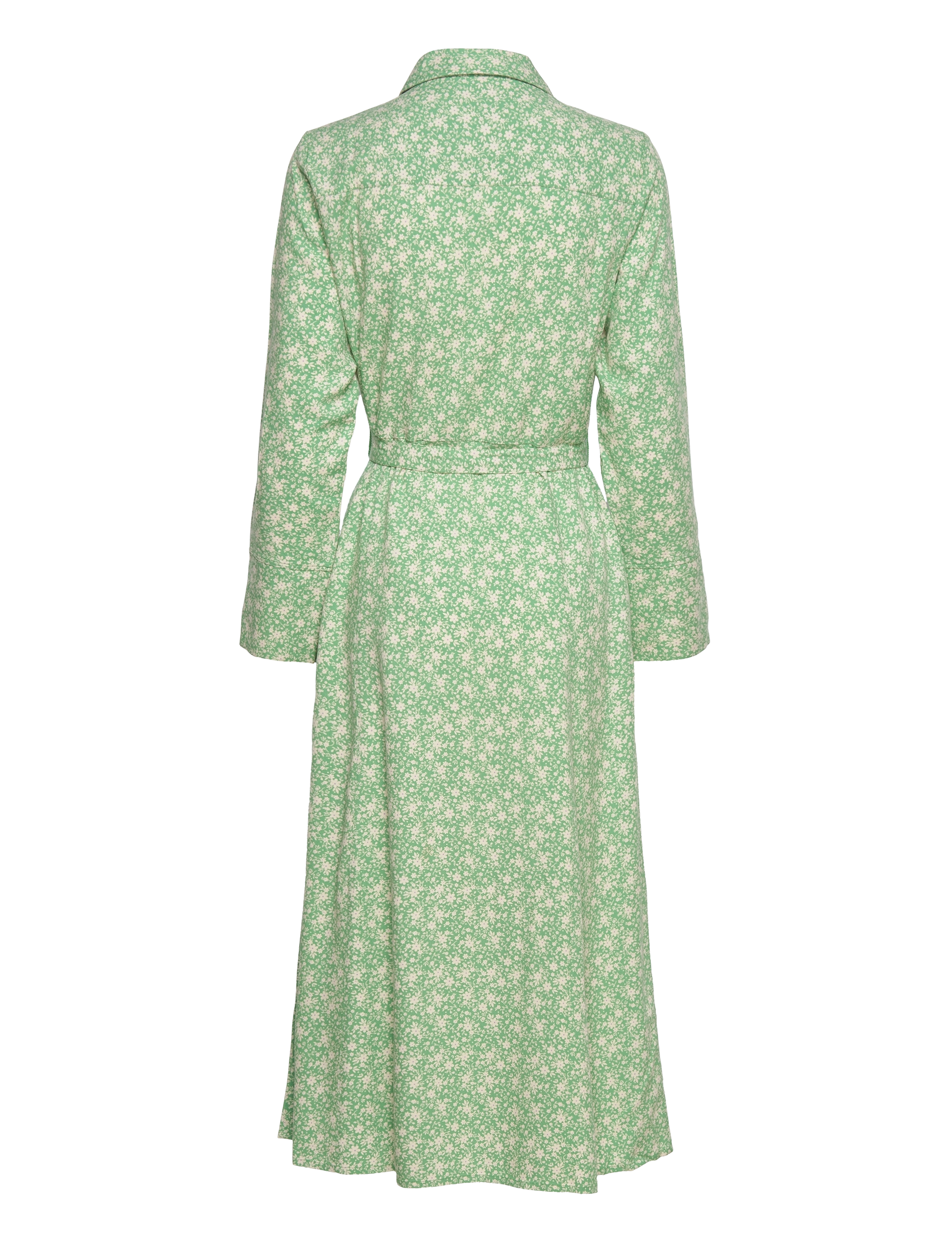 Cream - CRVimma Shirt Dress - Zally Fit - green flower field - 1