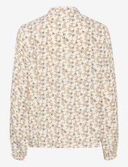 Cream - CRTiah Flounce Blouse - long-sleeved blouses - eggnog flora - 1