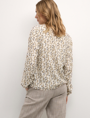 Cream - CRTiah Flounce Blouse - long-sleeved blouses - eggnog flora - 4