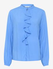 Cream - CRTiah Flounce Blouse - long-sleeved blouses - marina - 0