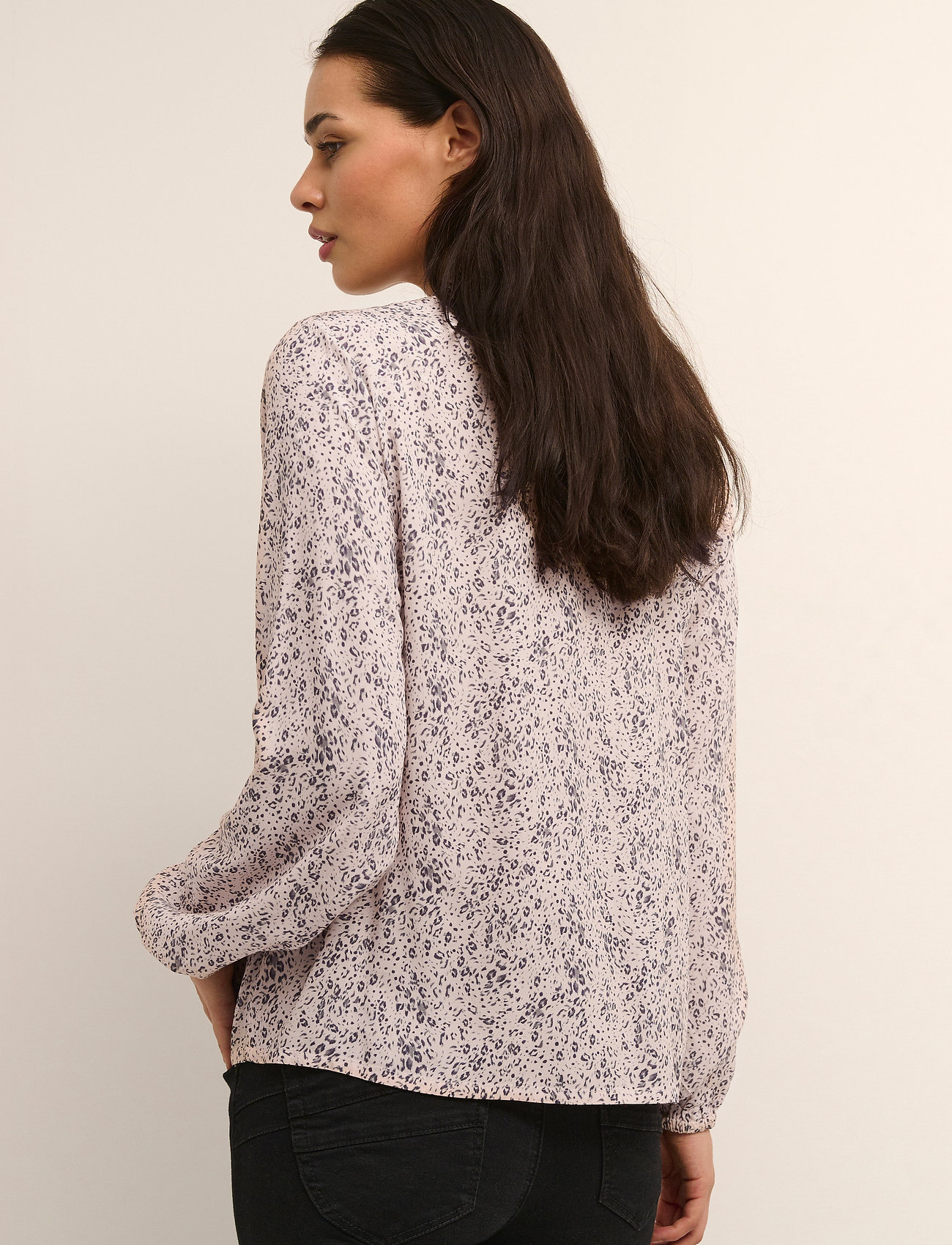 Cream - CRTiah Flounce Blouse - moonlight leo - 4