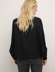Cream - CRTiah Flounce Blouse - long-sleeved blouses - pitch black - 4
