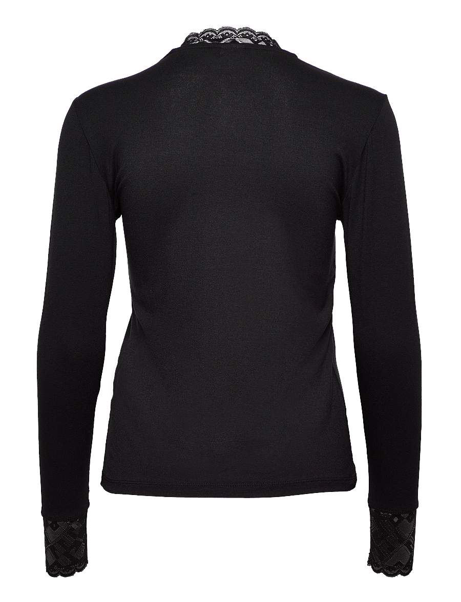 Cream - CRTrulla Jersey Blouse - t-shirts met lange mouwen - pitch black - 2