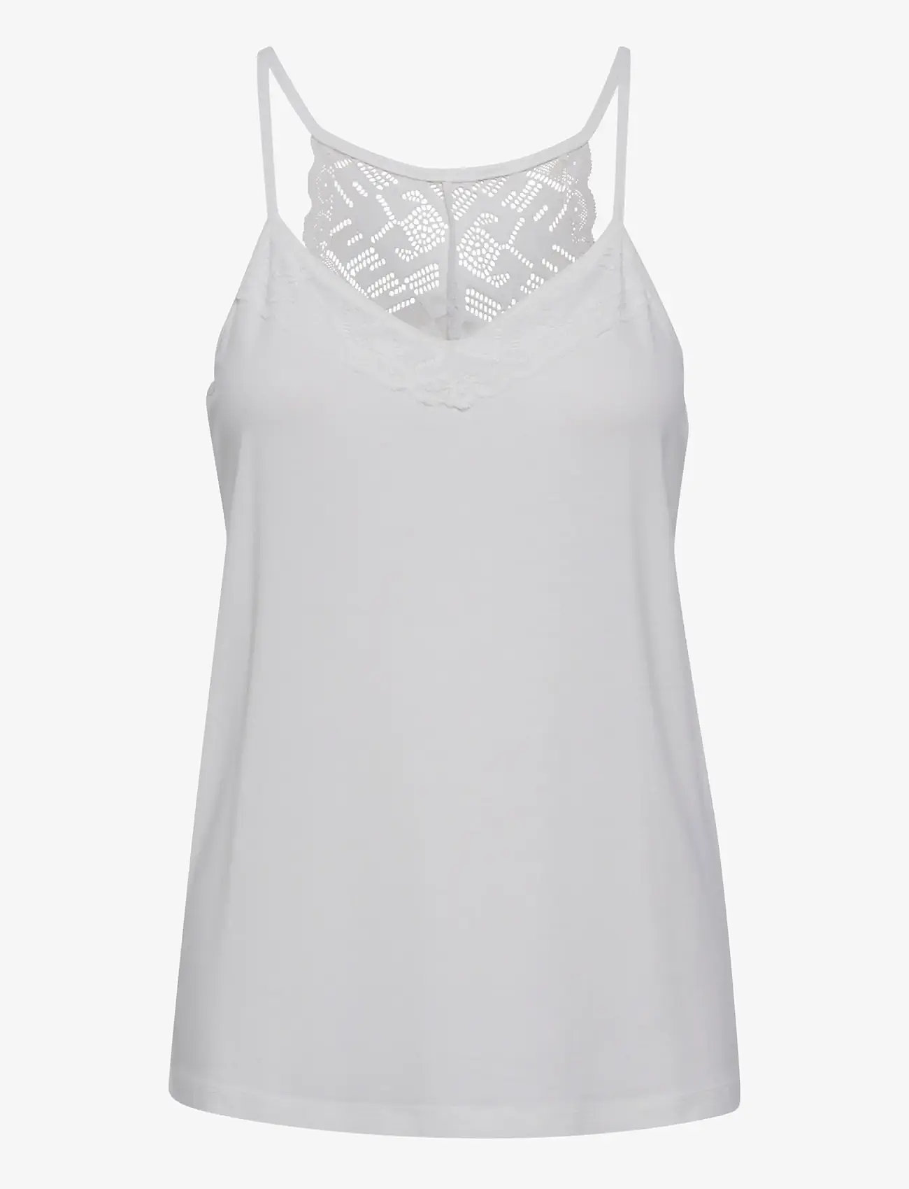 Cream - CRTrulla Jersey Top - tanktops - snow white - 1