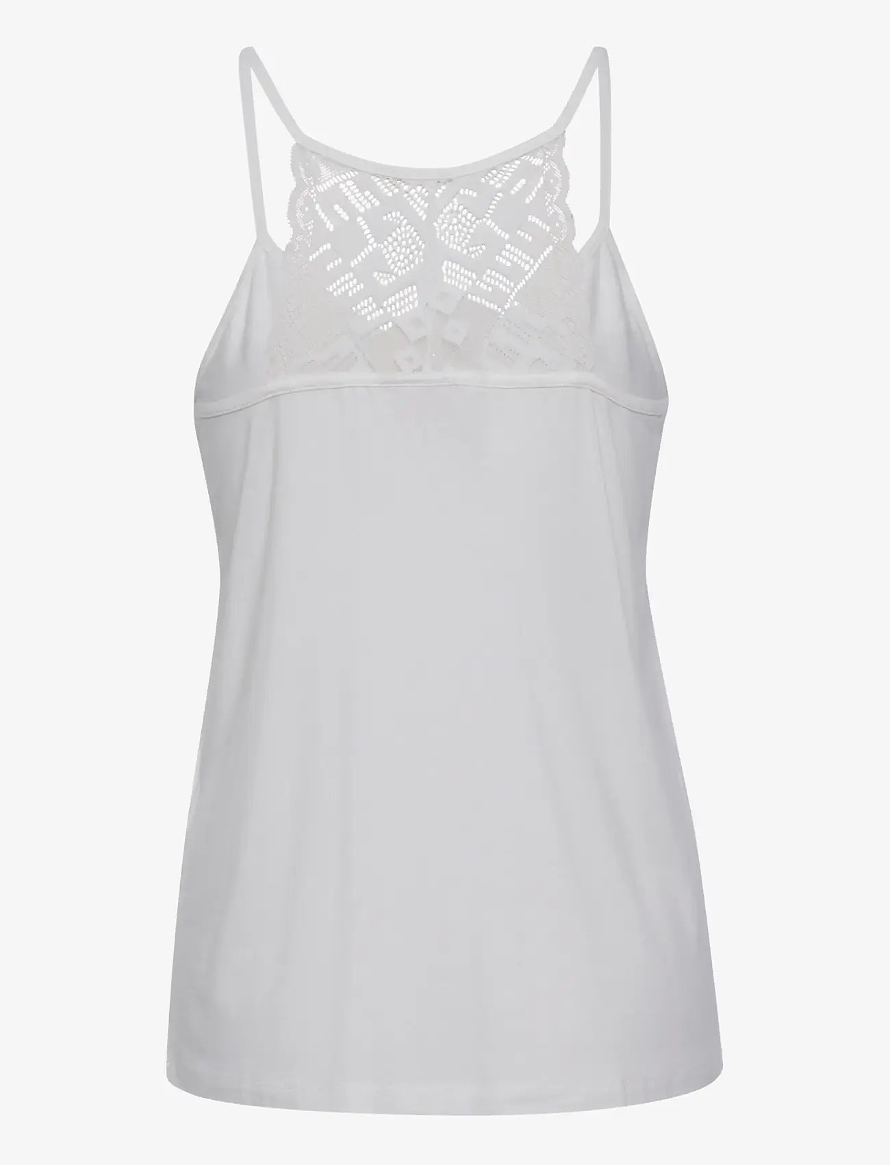 Cream - CRTrulla Jersey Top - tanktops - snow white - 2