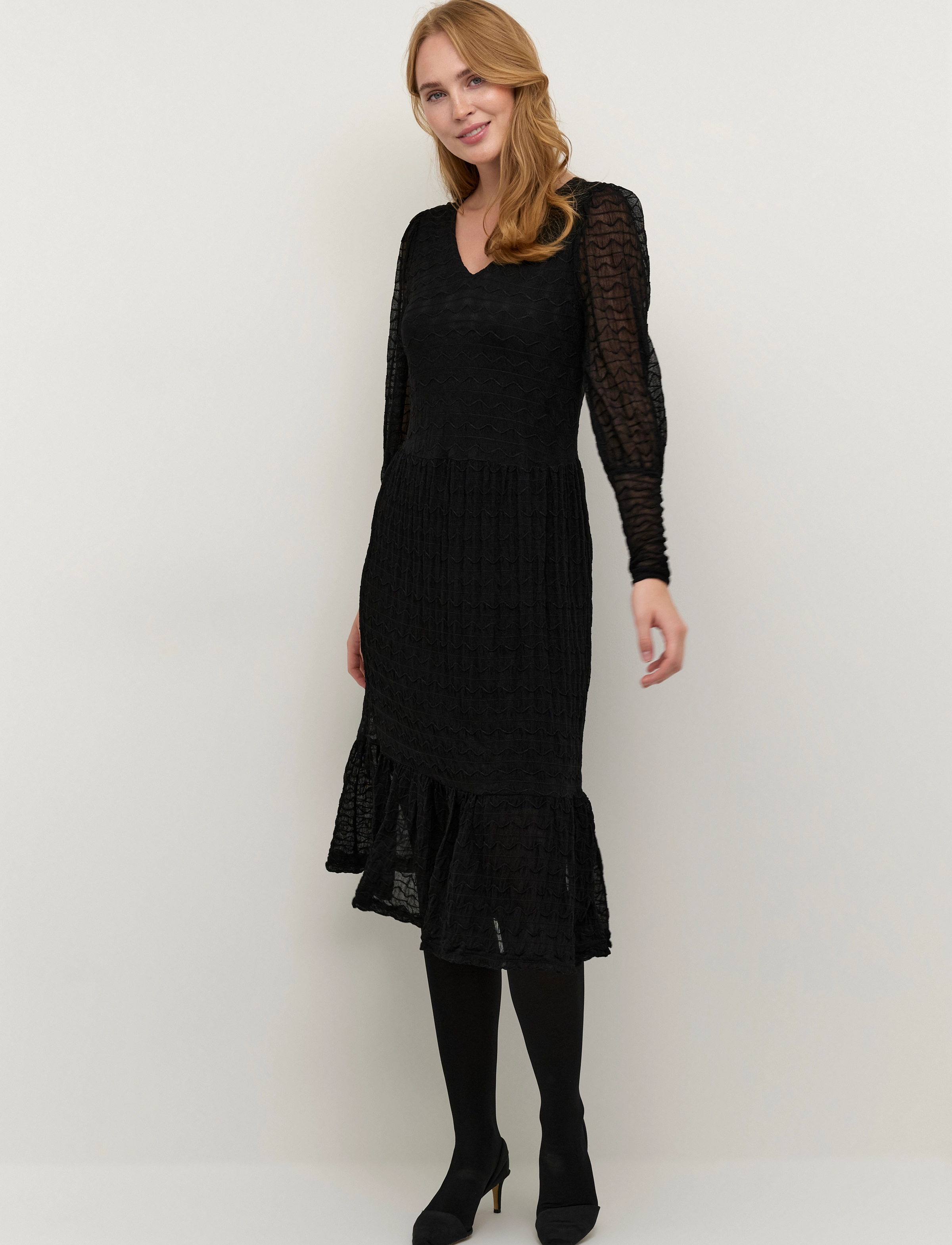 Cream - CRMullo Short Dress - Kim Fit - midi kjoler - pitch black - 3