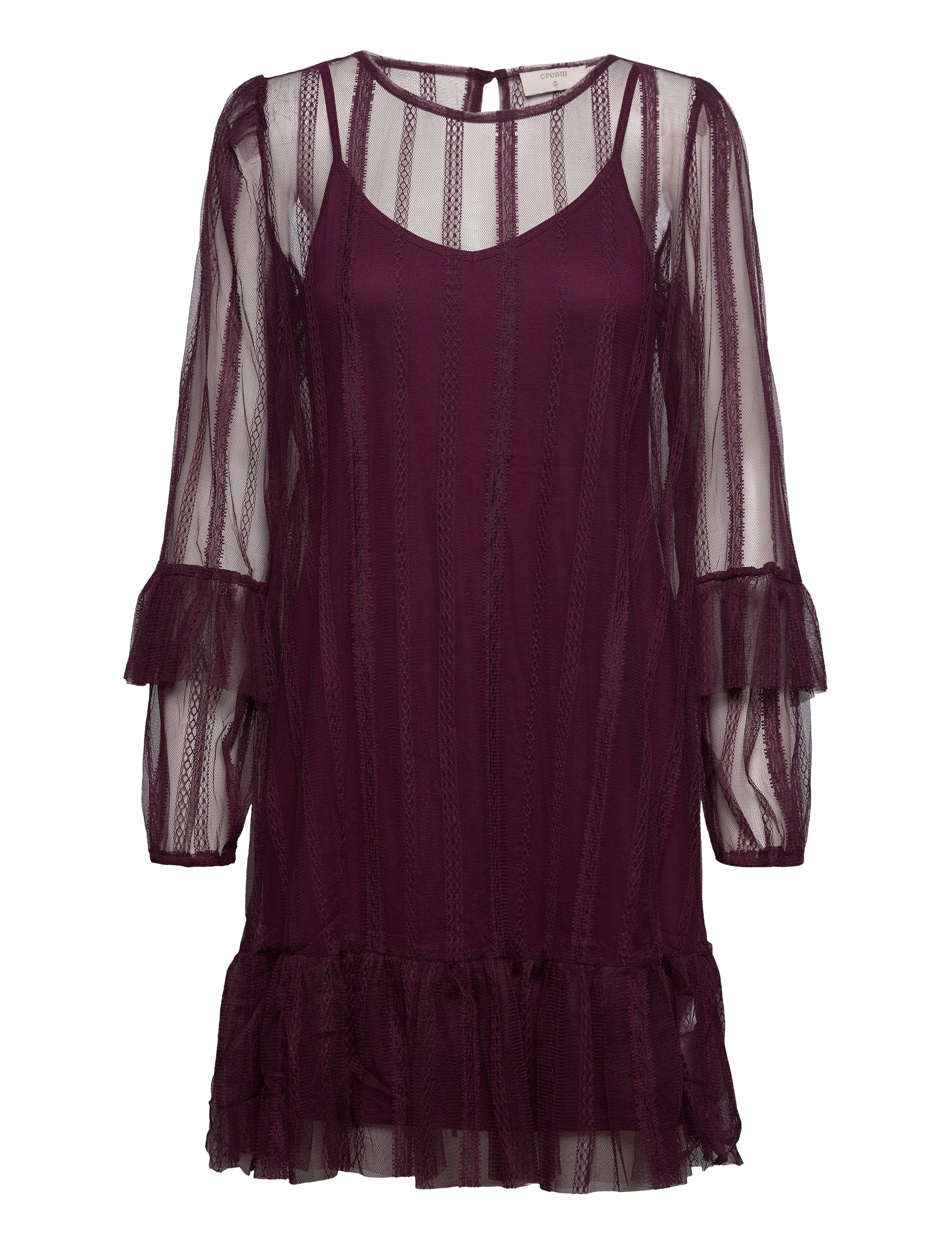 Cream - CRFlake Mesh Dress - Kim Fit - kurze kleider - winetasting - 2