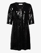CRCupid Sequin Dress - Kim Fit - PITCH BLACK