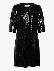 Cream - CRCupid Sequin Dress - Kim Fit - kleitas ar vizuļiem - pitch black - 0