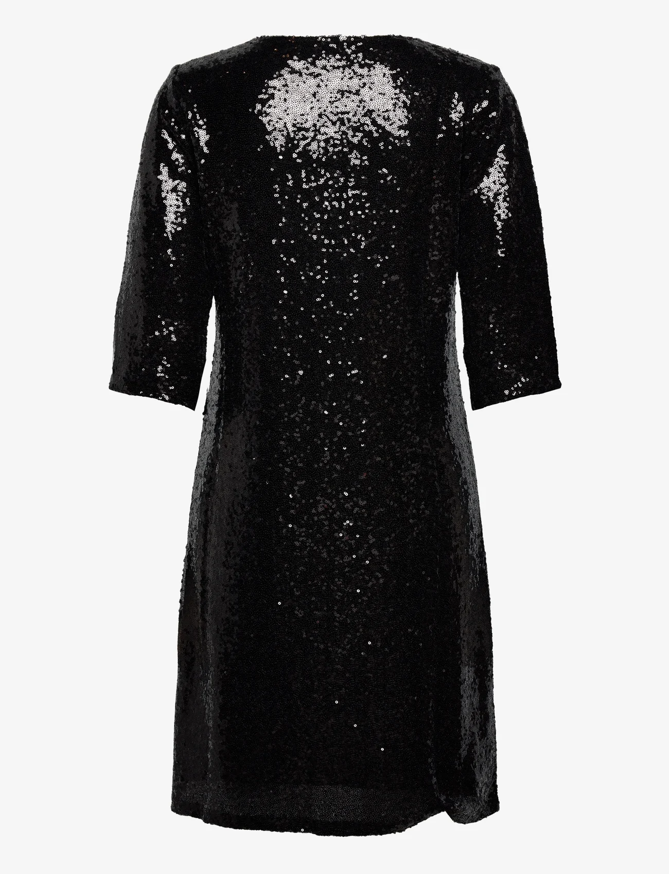 Cream - CRCupid Sequin Dress - Kim Fit - kleitas ar vizuļiem - pitch black - 1