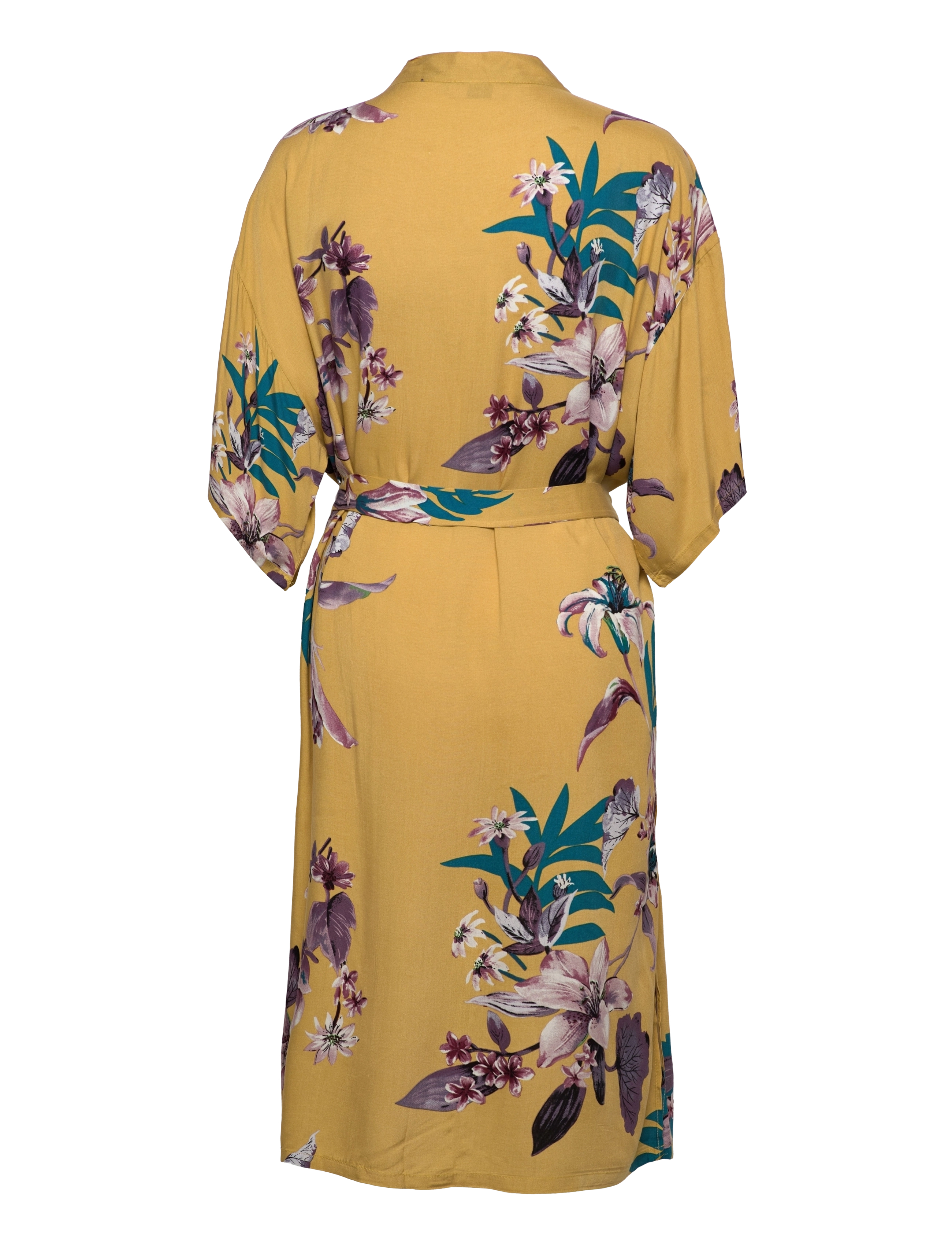 Cream - CROtta Kimono - yellow tropical flower - 1