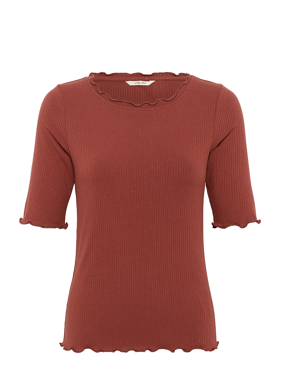 Cream - CRRibba s/s Blouse - pullover - brandy snifter - 1