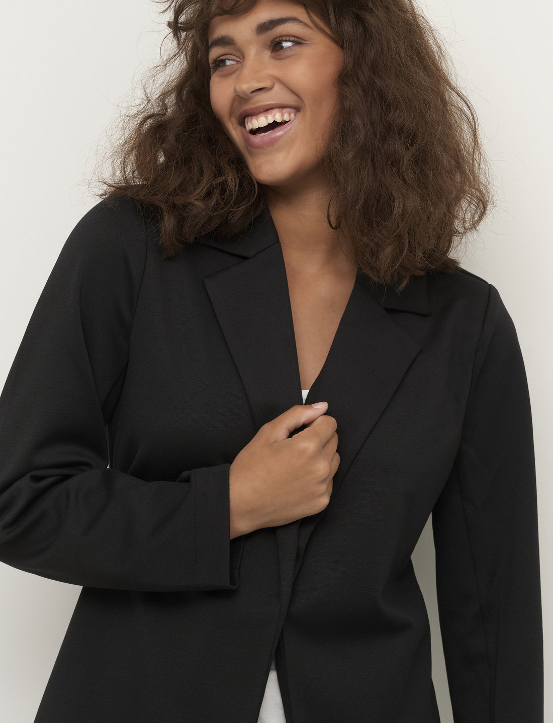 Cream clearance jersey blazer