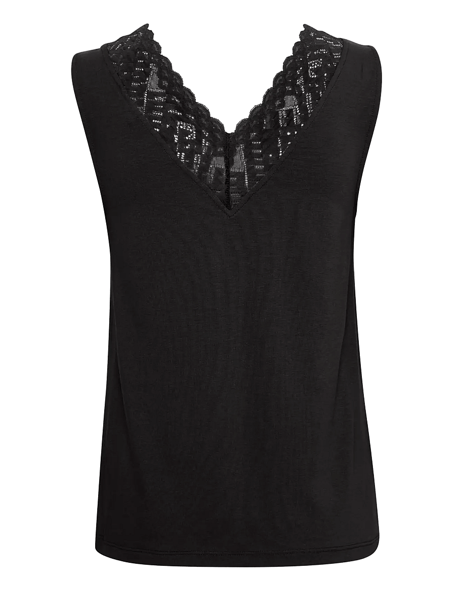 Cream - CRTrulla Top - hauts sans manches - pitch black - 2