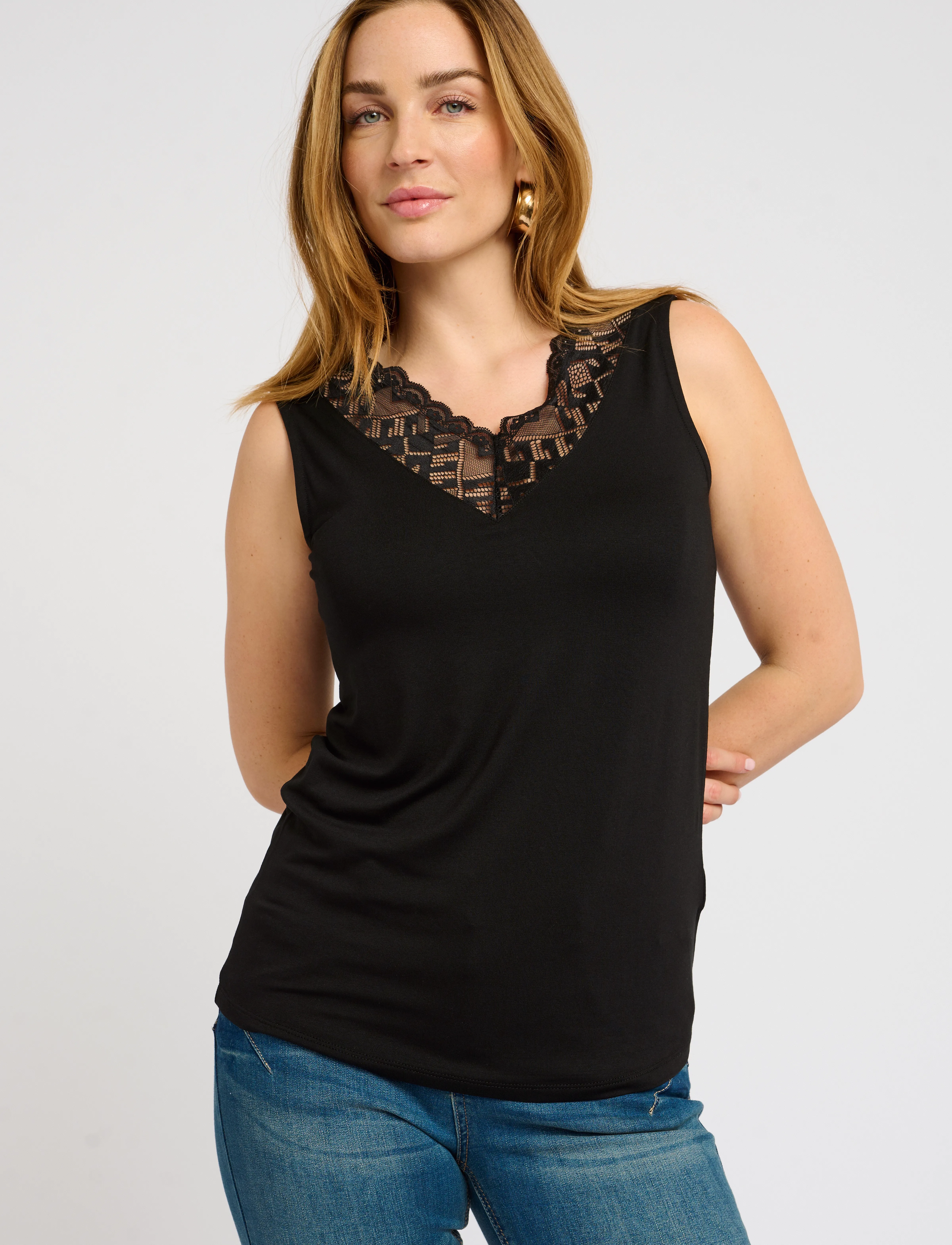 Cream Crtrulla Top, M, Black, T-Shirts & Toppe > Uden Ærmer, Dame