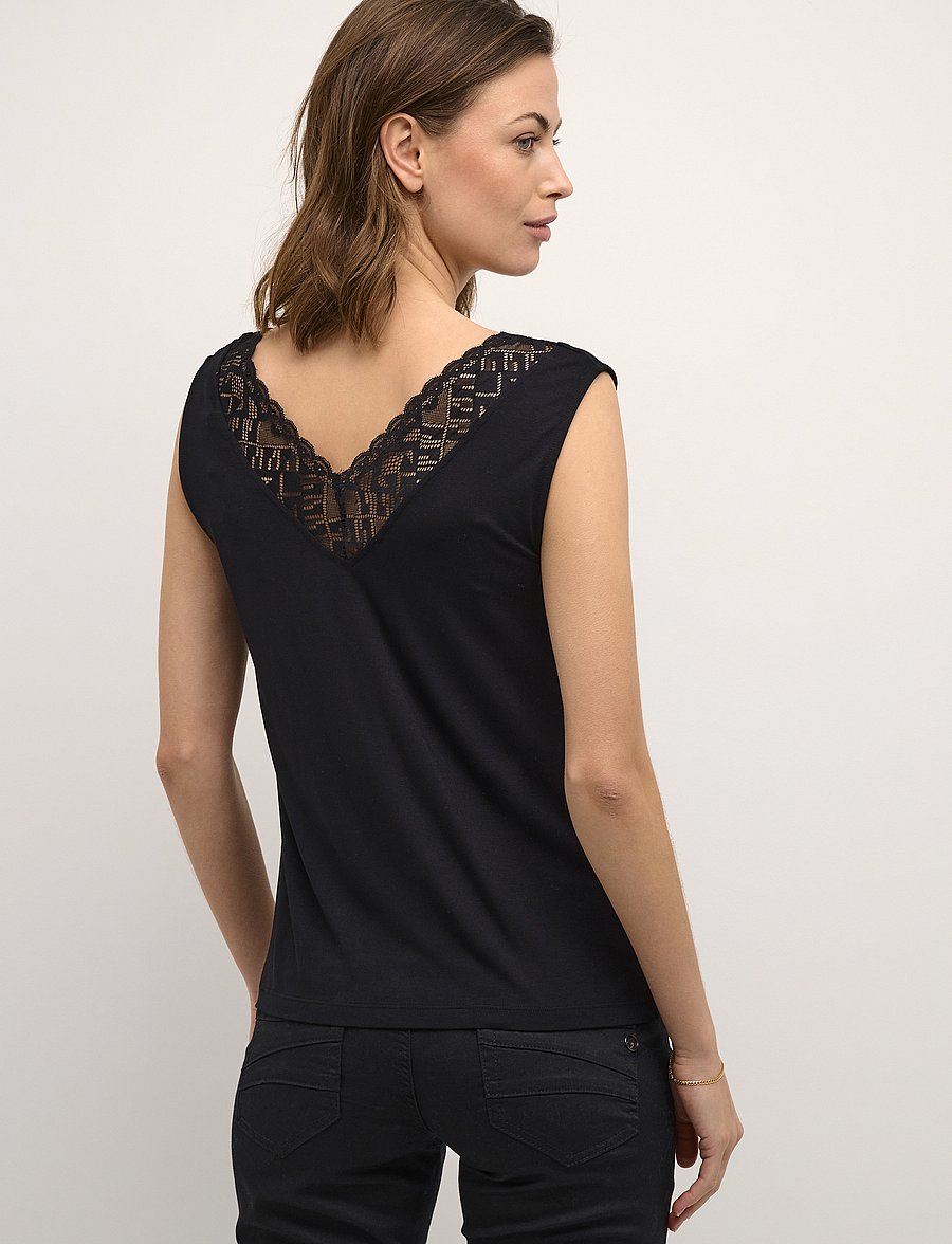 Cream - CRTrulla Top - hauts sans manches - pitch black - 4