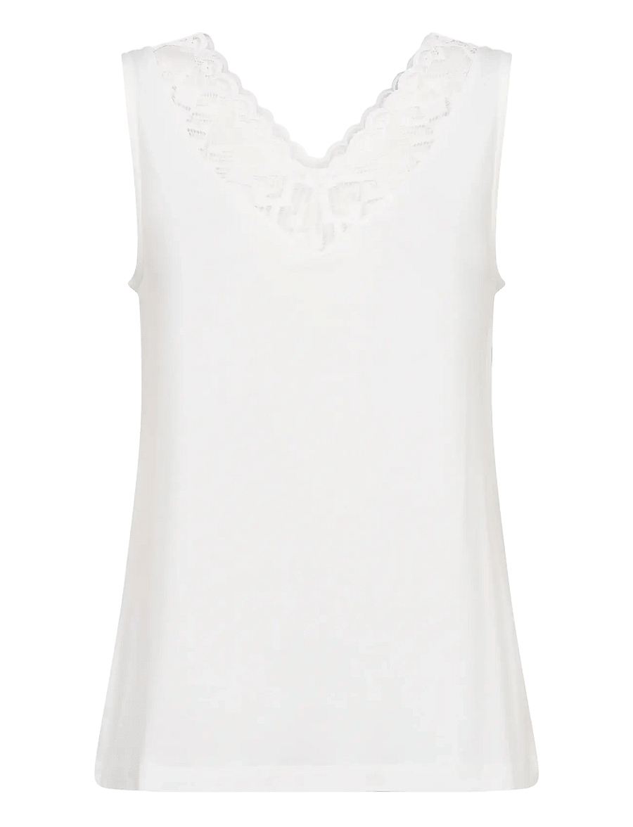 Cream - CRTrulla Top - varrukateta topid - snow white - 1