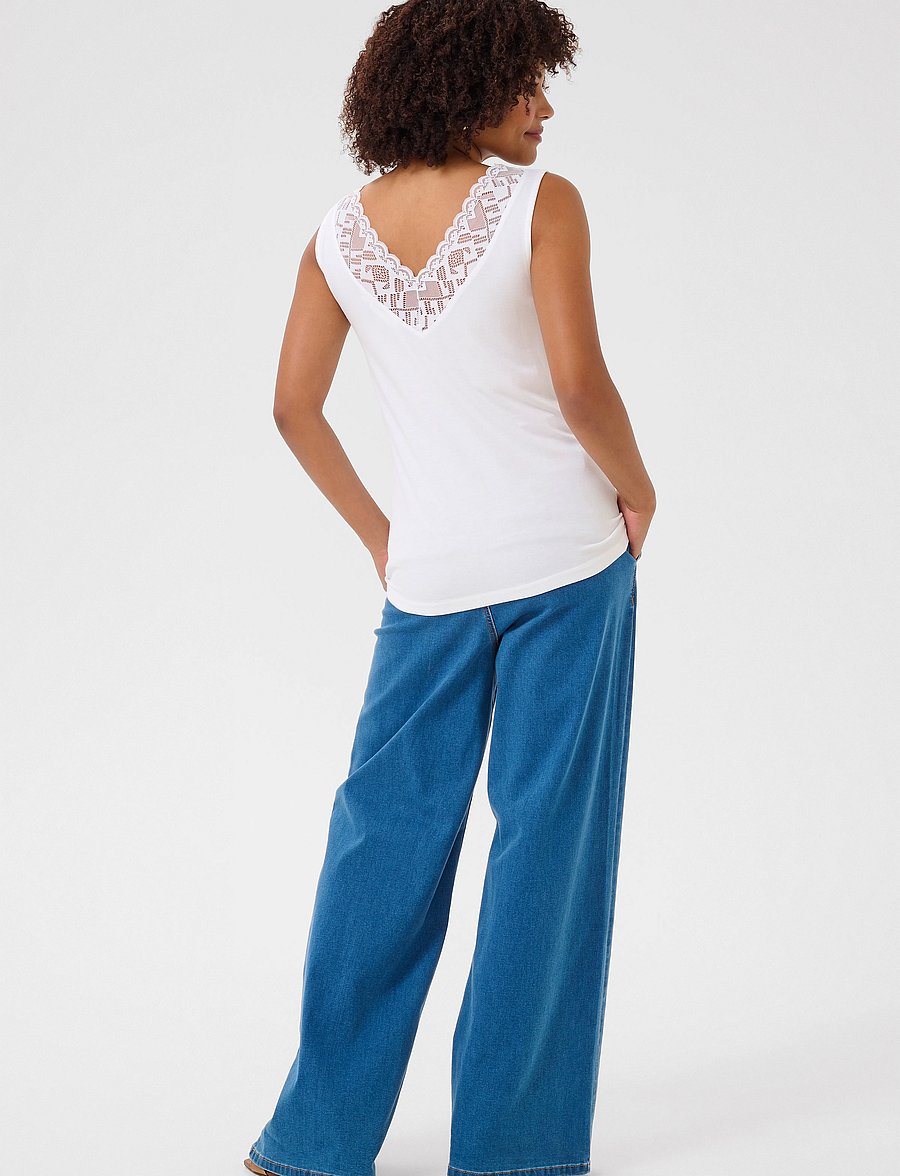 Cream - CRTrulla Top - varrukateta topid - snow white - 4
