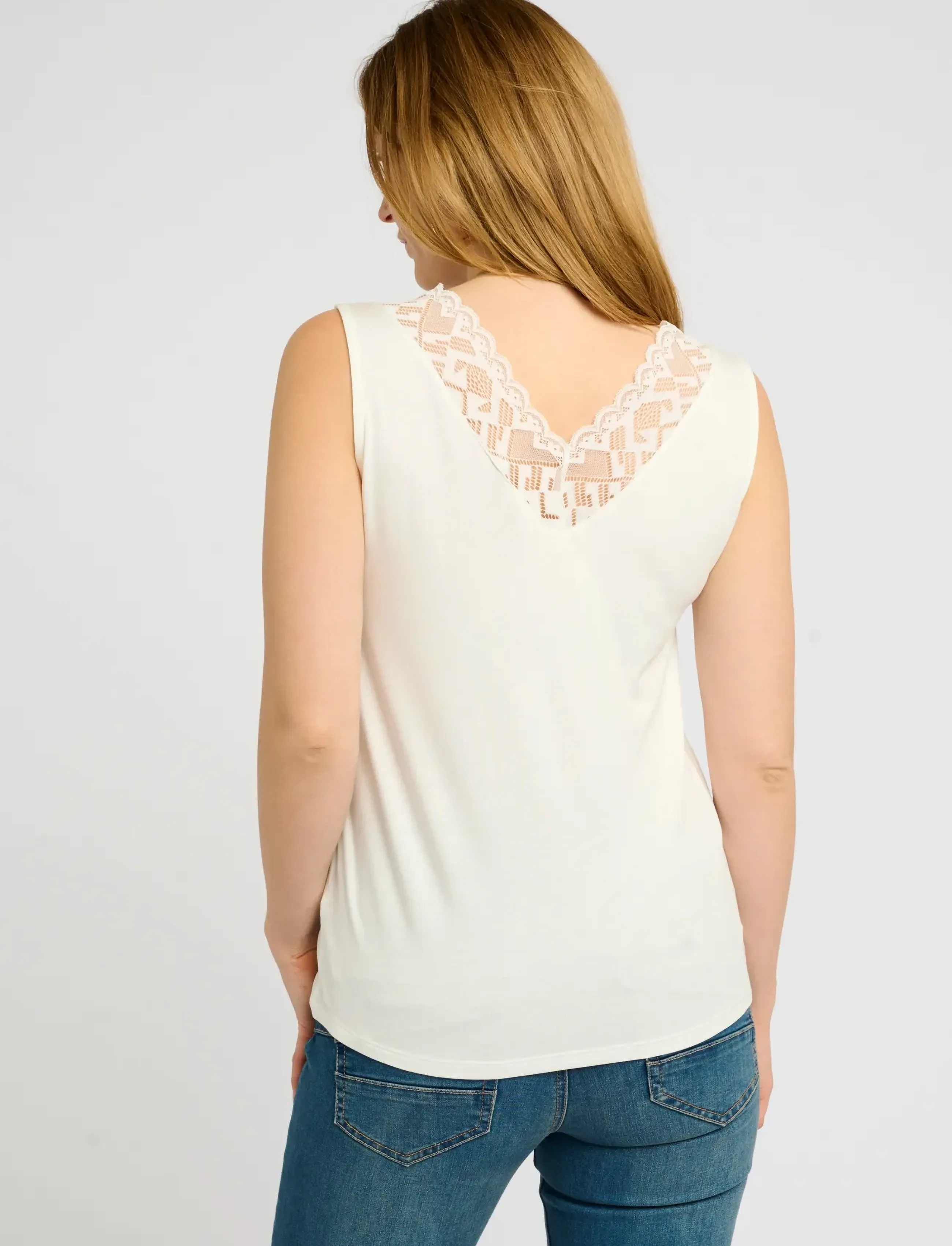 Cream - CRTrulla Top - hihattomat topit - snow white - 5