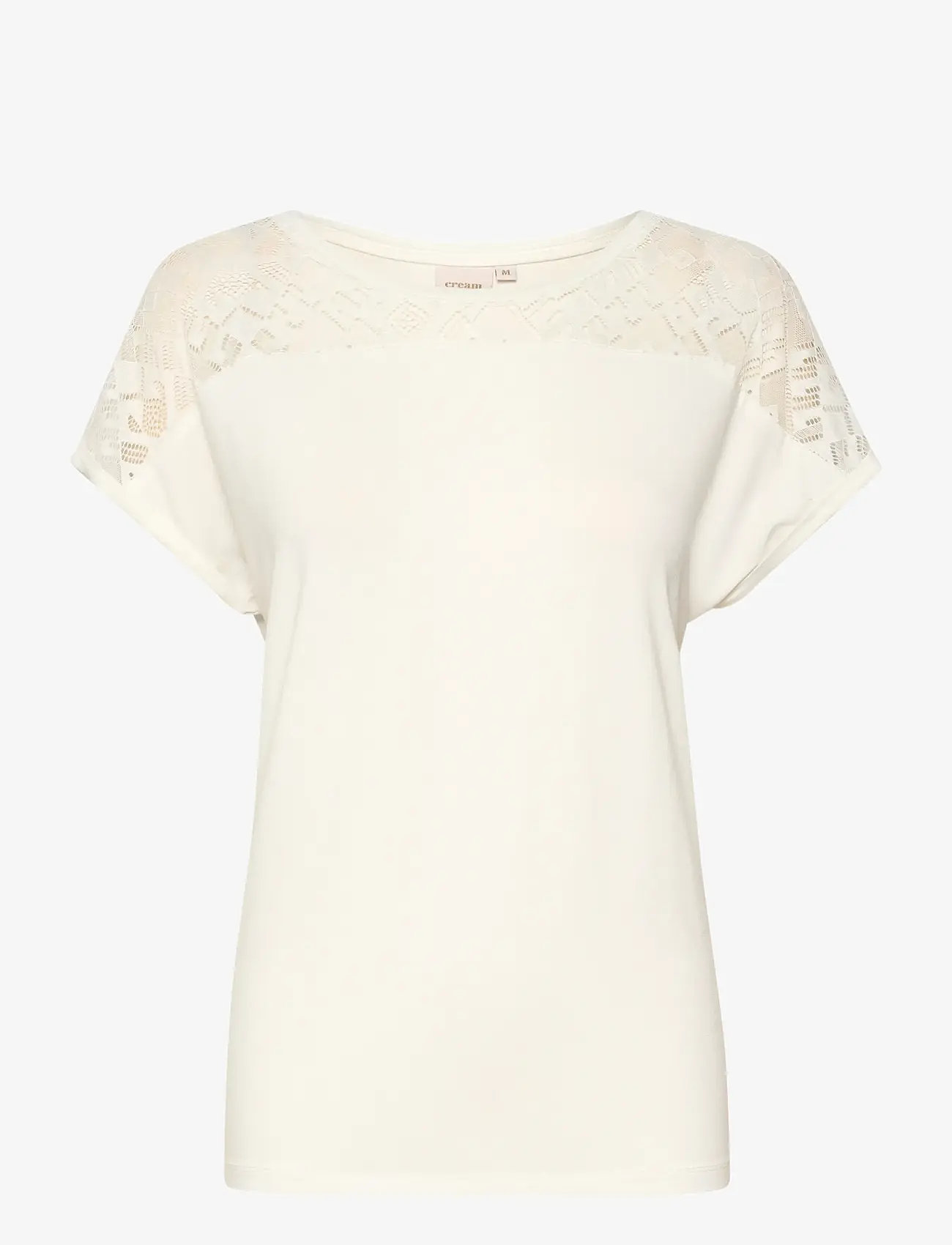 Cream - CRTrulla Jersey T-Shirt - t-shirts - snow white - 1