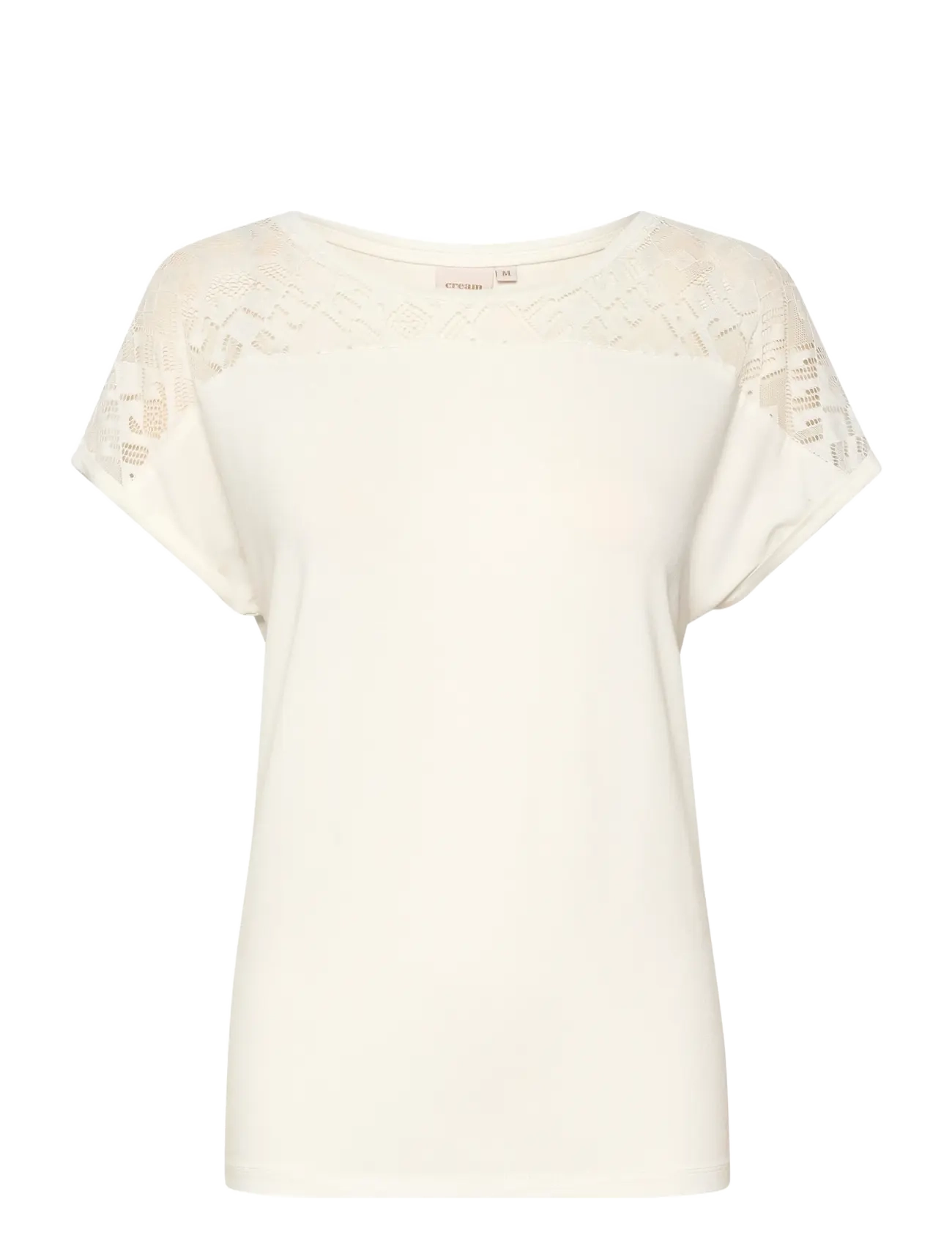 Cream CRTrulla Jersey T-Shirt - Kampagne - SNOW WHITE / white