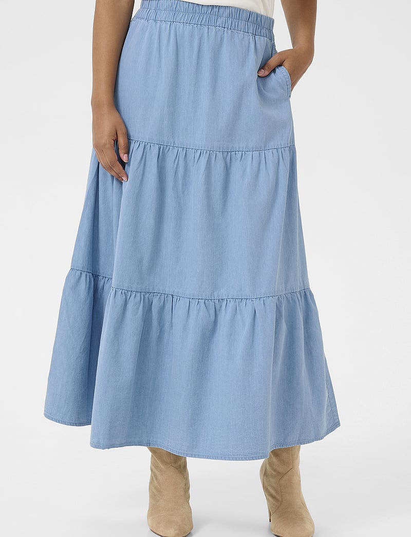 Cream - CRViola Skirt - jeanskjolar - blue denim - 0