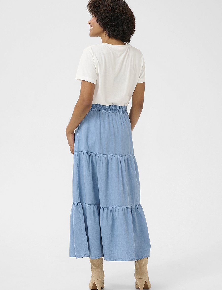 Cream - CRViola Skirt - jeansröcke - blue denim - 4