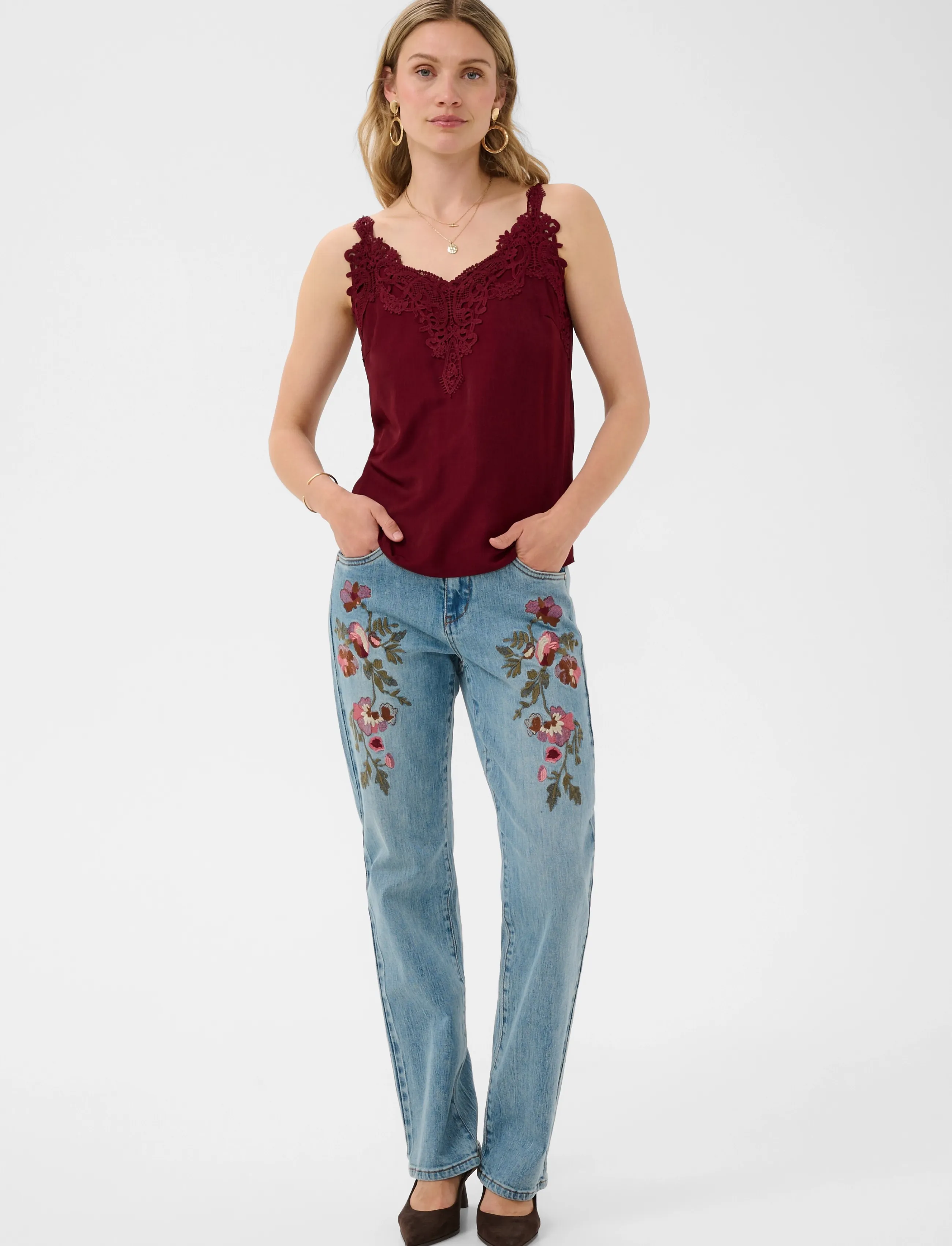 Cream - CRAnna Top - Ärmellose blusen - cabernet - 3