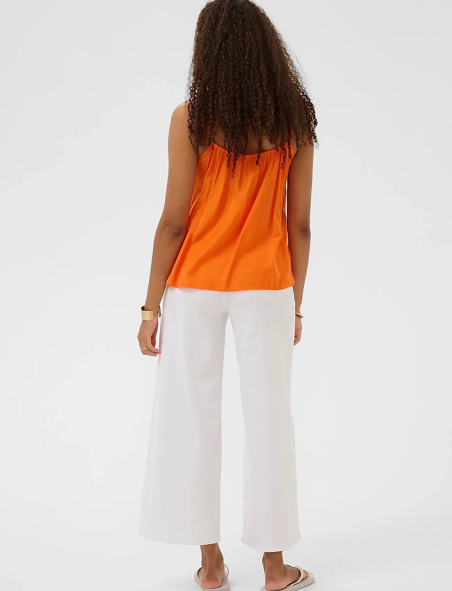 Cream - CRAnna Top - sleeveless blouses - celosia orange - 3