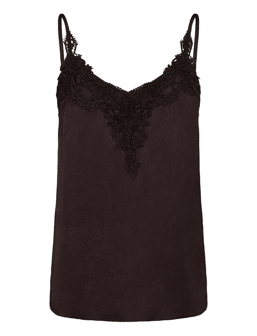 Cream - CRANNA TOP - varrukateta pluusid - chocolate plum - 0