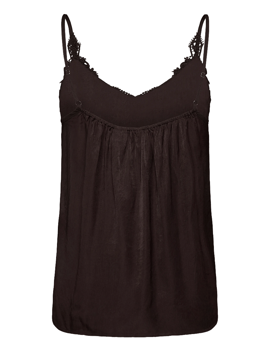Cream - CRANNA TOP - varrukateta pluusid - chocolate plum - 1
