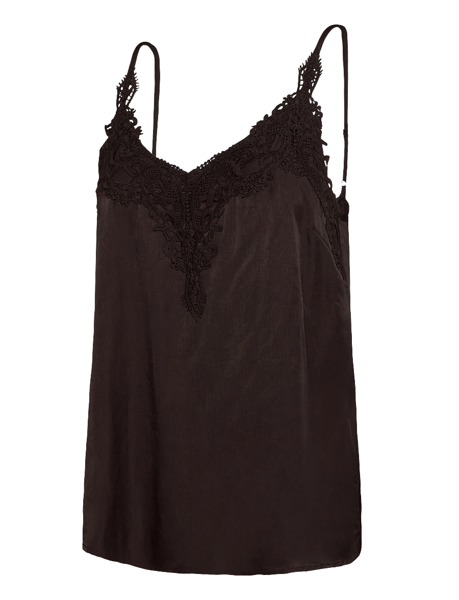 Cream - CRANNA TOP - varrukateta pluusid - chocolate plum - 2