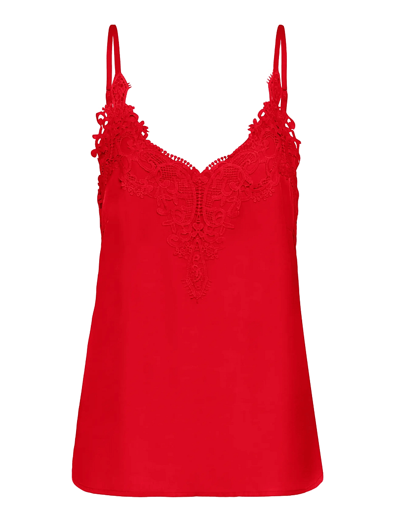 Cream - CRAnna Top - sleeveless blouses - high risk red - 1