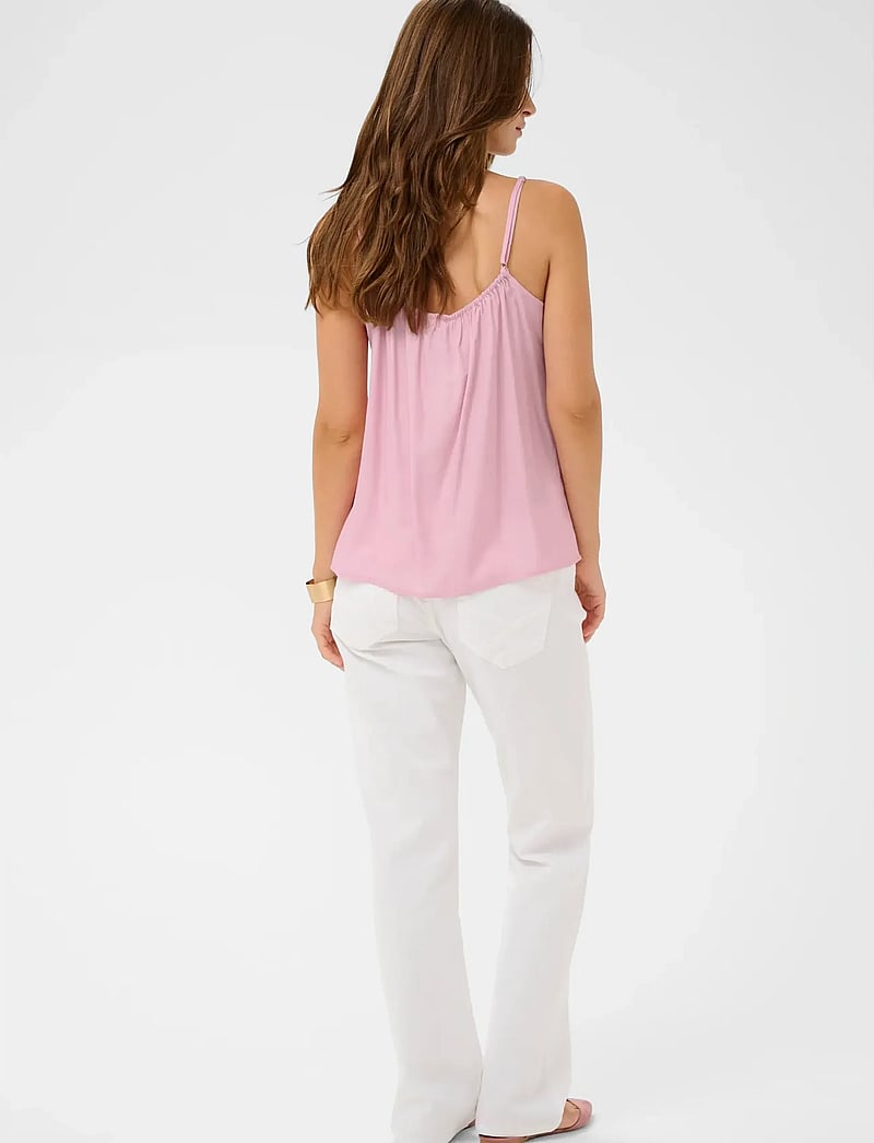 Cream - CRAnna Top - sleeveless blouses - pink nectar - 4