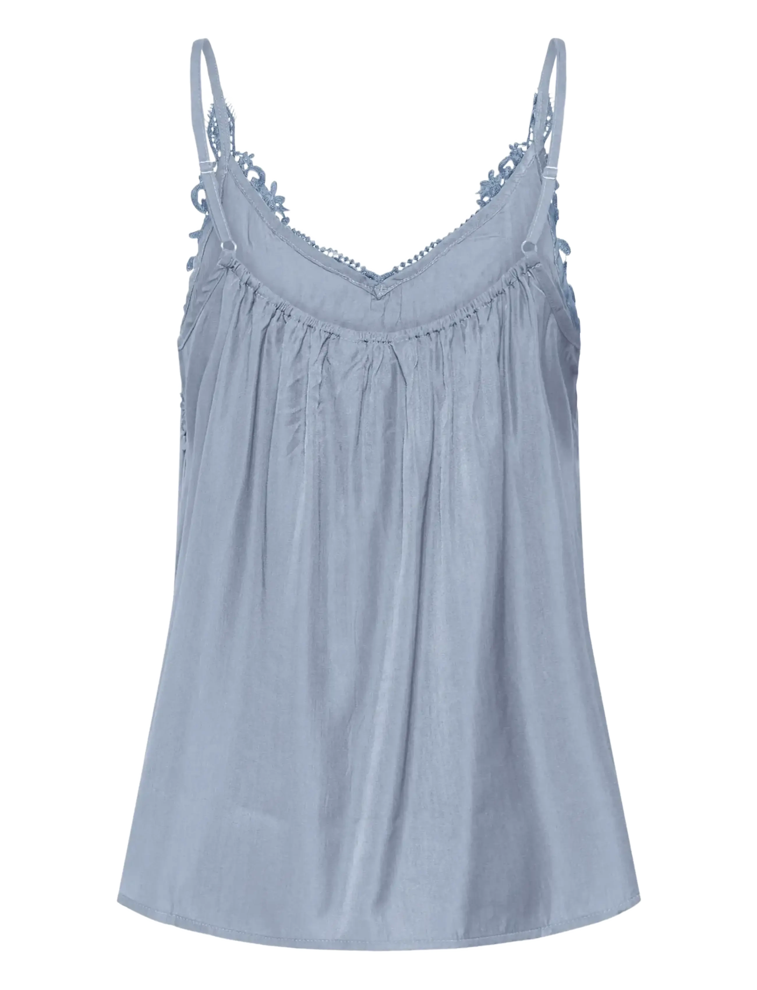 Cream - CRAnna Top - ermalausar blússur - stonewash - 2