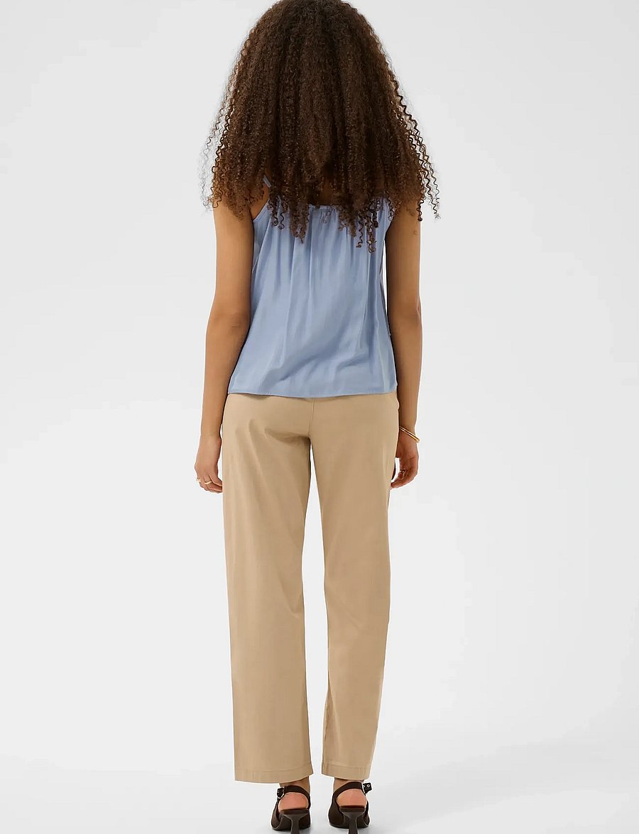 Cream - CRAnna Top - ermalausar blússur - stonewash - 4