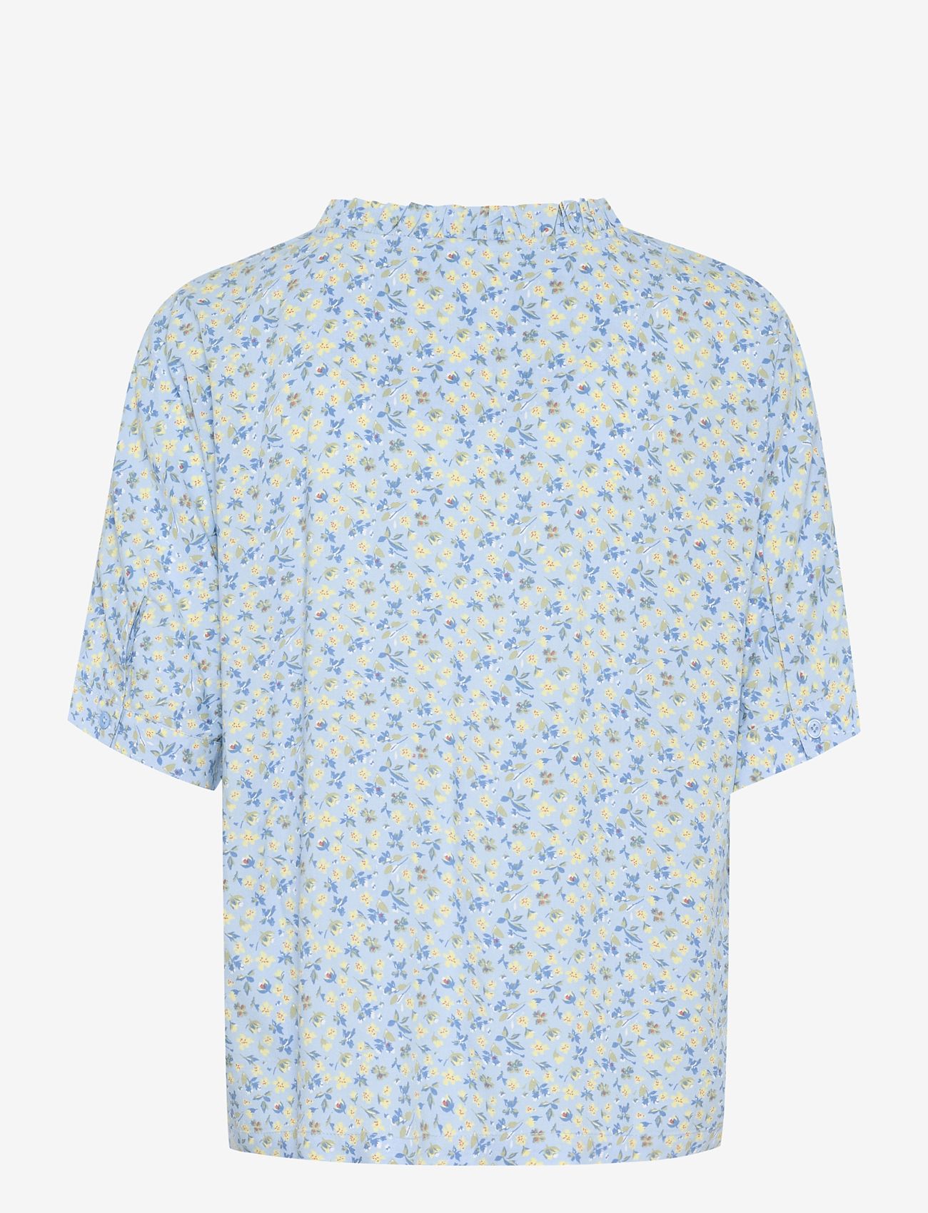 Cream - CRTiah SS Shirt - kortærmede bluser - blue yellow small floral - 2