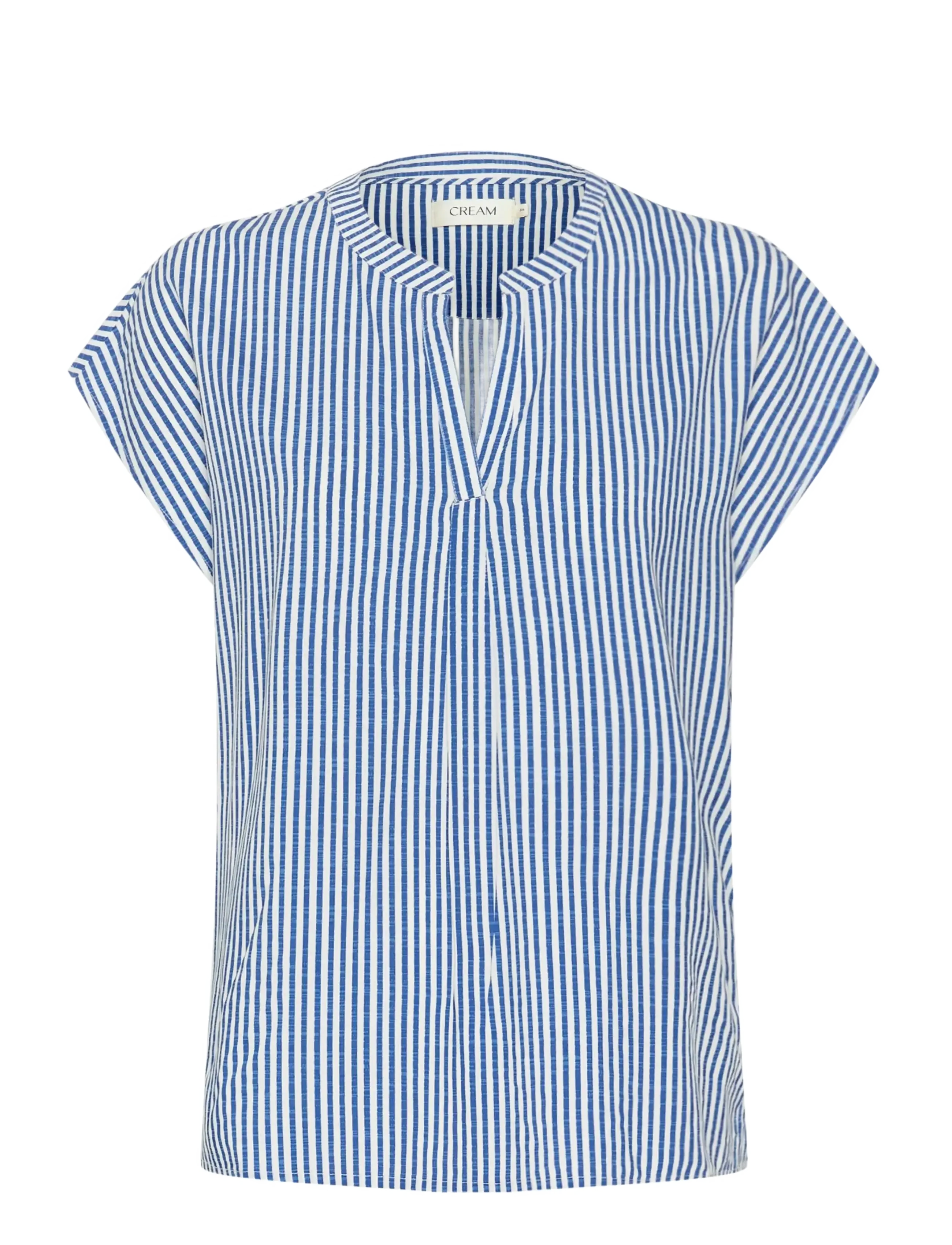 Cream CRTiah Blouse cap sleeve - Bluser - BLUE MILKBOY / blue