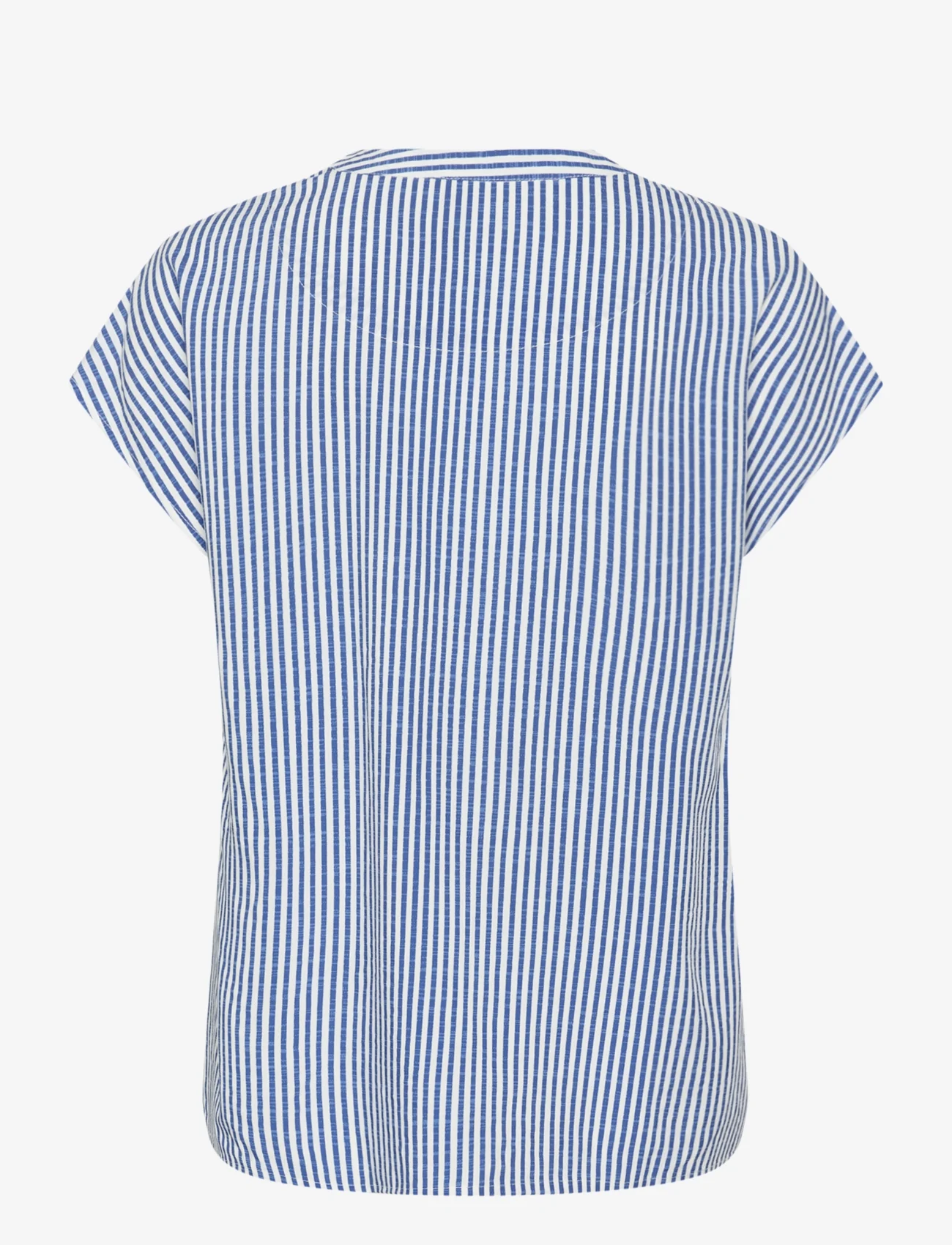 Cream - CRTiah Blouse cap sleeve - short-sleeved blouses - blue milkboy - 1