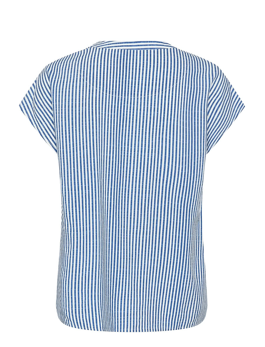 Cream - CRTiah Blouse cap sleeve - lühikeste varrukatega pluusid - blue milkboy - 2